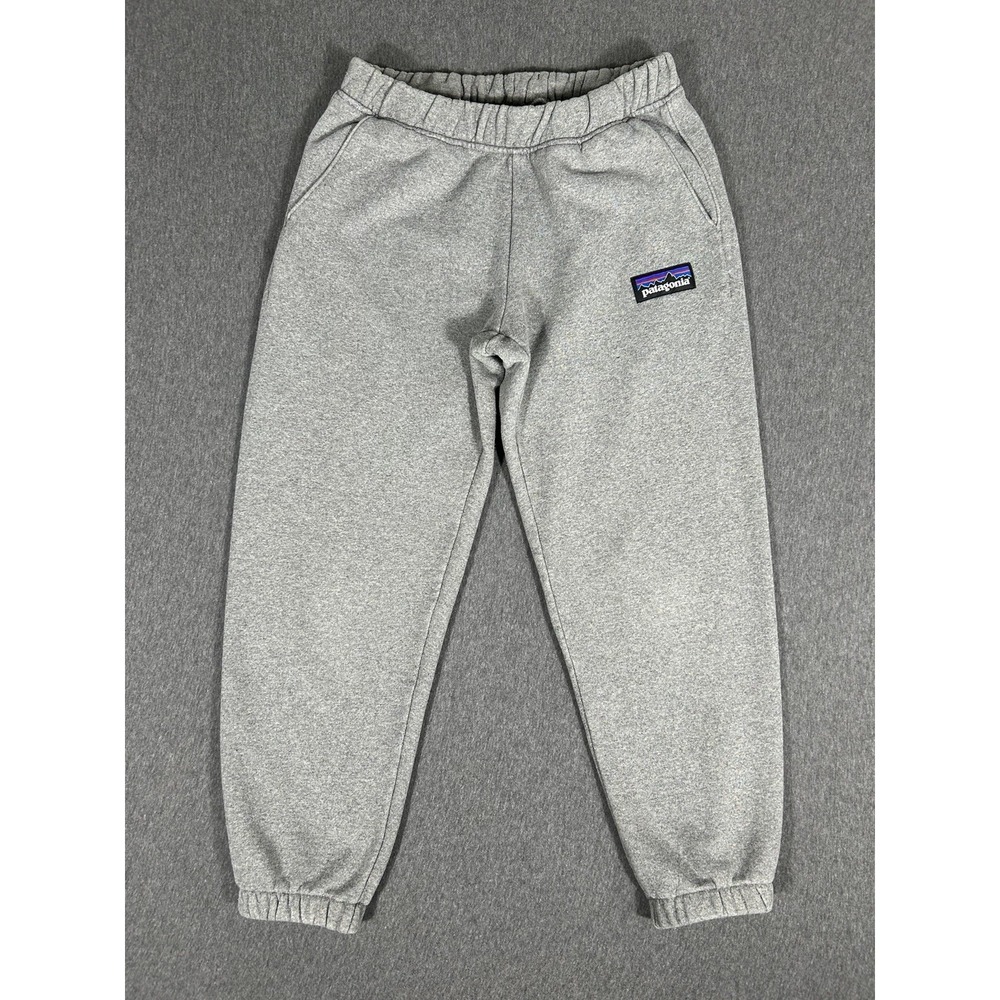 Patagonia P-6 Label Sweatpants Womens Gray Fleece Joggers XS